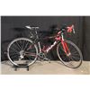Image 1 : BLACK AND RED FUJI NEWEST 3.0 24 SPEED RACE BIKE