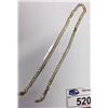 Image 1 : 10KT YELLOW GOLD HEAVY CURBED LINK CHAIN WITH LOBSTER CLASP,  MARKED 10K