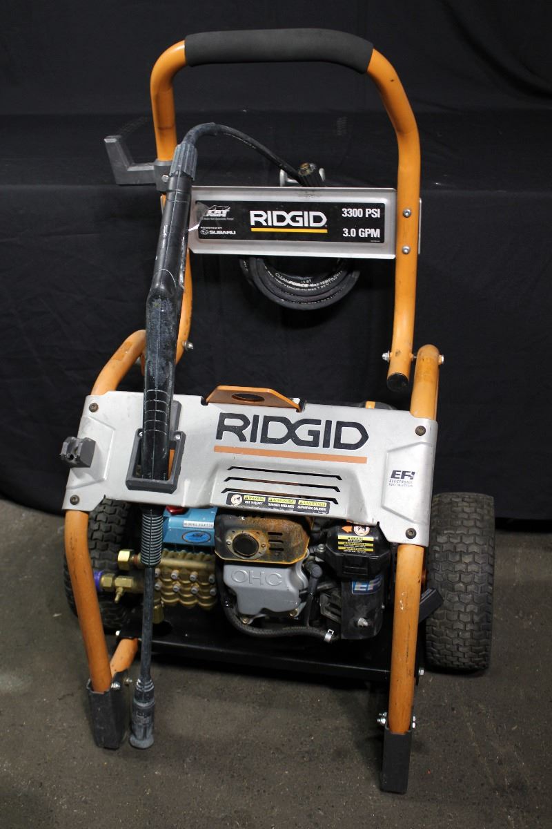 RIDGID 3300 PSI GAS PRESSURE WASHER WITH WAND RIDGID 3300 PSI GAS PRESSURE WASHER WITH WAND