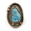 Image 1 : 1950 Native American Navajo Silver Turquoise Ring