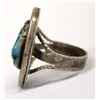 Image 2 : 1950 Native American Navajo Silver Turquoise Ring