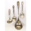 Image 1 : Estate Silver Plate Ladle and 3 Serving Spoons