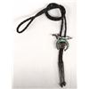 Image 2 : Zuni Channel Inlay Turquoise Shriner's Bolo Tie