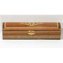 Inlaid Wood Box with Frankincense & Myrrh