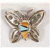 Image 1 : Native American Navajo Sterling Inlay Pin
