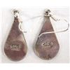Image 2 : Zuni Sterling Stone to Stone Inlay Earrings by SUE