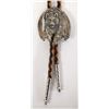 Sterling Silver Bolo Tie on Braided Leather