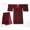 Japanese Maroon Silk Kimono