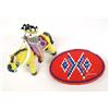 Zuni Beaded Horse & Rider Plus Beaded Belt Buckle