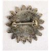 Image 2 : Navajo Sterling Silver Inlay Sun God Pin