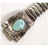 Image 2 : Navajo Sterling Silver Turquoise Watch Band