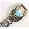 Image 3 : Navajo Sterling Silver Turquoise Watch Band