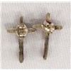 Image 2 : Zuni Sterling and Needlepoint Coral Post Earrings