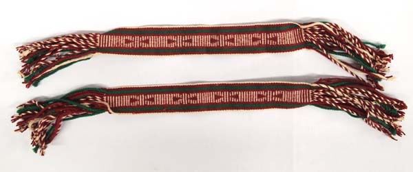 Native Garters Native American Hopi Hand Woven Dance Garters