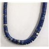 Image 1 : Native American Navajo Lapis Bead Necklace