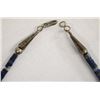 Image 3 : Native American Navajo Sterling Lapis Necklace