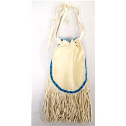 Beaded Doe Skin Leather Bag