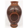 Mexican Mata Ortiz Whirling Sunflower Jar, L Ortiz
