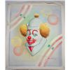 Image 4 : 4 Original Oil Clown Paintings on Canvas
