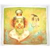 Image 8 : 4 Original Oil Clown Paintings on Canvas