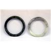 Image 2 : Pair of Green Jade Bangles