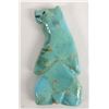 Image 2 : Zuni Hand Carved Turquoise Bear Fetish by C. Peina