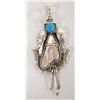 Image 1 : Native American Navajo Sterling Turquoise Pendant