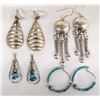 Image 1 : Collection of Southwestern Earrings, Some Sterling