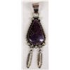 Navajo Sterling Silver Sugilite Pendant