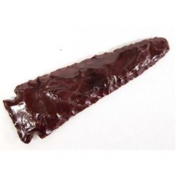 Large Hand Knapped Spearpoint Replica, Ted Orcutt