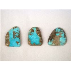 3 Pieces of Nevada Red Mountain Turquoise