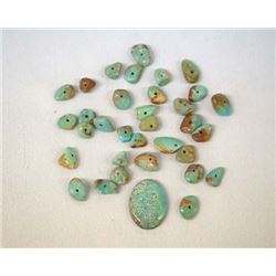 Natural Demale Turquoise Cabochon Plus Beads