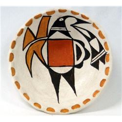 Native American Acoma Polychrome Shallow Bowl