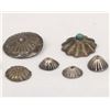 Image 2 : Antique Navajo Sterling Silver Concho Buttons