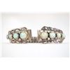 Image 1 : Native American Zuni Sterling Opal Watchband