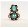 Image 1 : Navajo Sterling Silver Turquoise Ring, Size 8.5