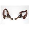 Image 2 : 2 Pairs of Western Spurs with Leathers