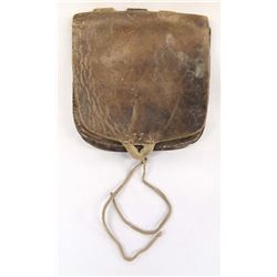 Antique Leather Belt Coin Purse