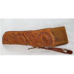 1960 NM Hand Tooled 45 Pistol Holster by Hart