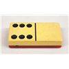 Image 3 : 1926 Bone Ivory Domino Set in Leather Case