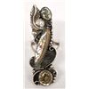 Image 1 : Native American Navajo Sterling & Abalone Ring, 8
