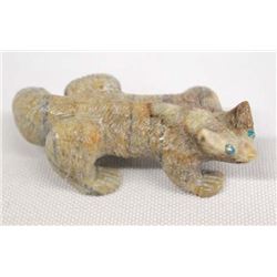 Native American Zuni Carved Badger Fetish