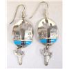 Image 1 : Native American Navajo Sterling Turquoise Earrings
