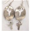 Image 3 : Native American Navajo Sterling Turquoise Earrings