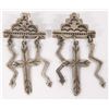 Image 1 : Navajo Raincloud Lightning Bolt and Cross Earrings