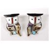 Image 1 : Zuni Sterling Inlay Owl Earrings by Pitkin Natewa