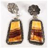 Image 1 : Santo Domingo Silver Red Shell Earrings by Garcia
