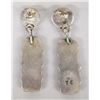 Image 2 : Navajo Sterling Multi Stone Earrings by T. Etsitty