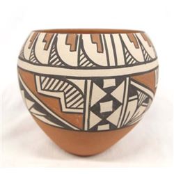 Native American Jemez Polychrome Jar by A. Comocho
