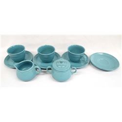 New Fiestaware Cups, Saucers, Creamer, & Sugar